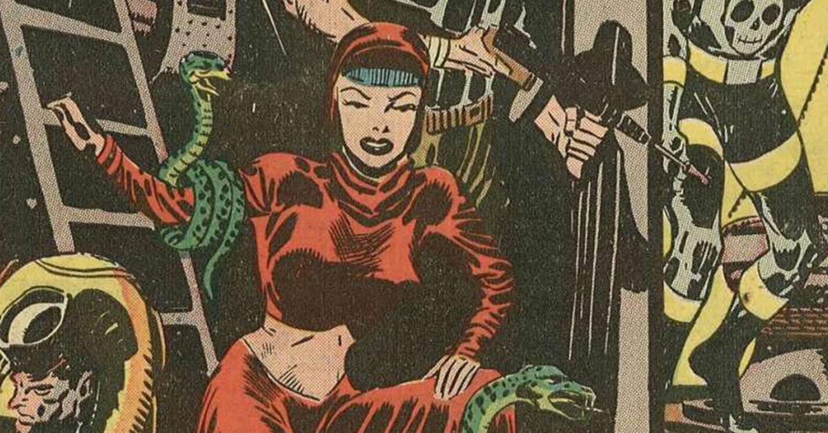Jerry Robinson's Lady Serpent in Black Terror #23-24, Up for Auction - Vimarsana News