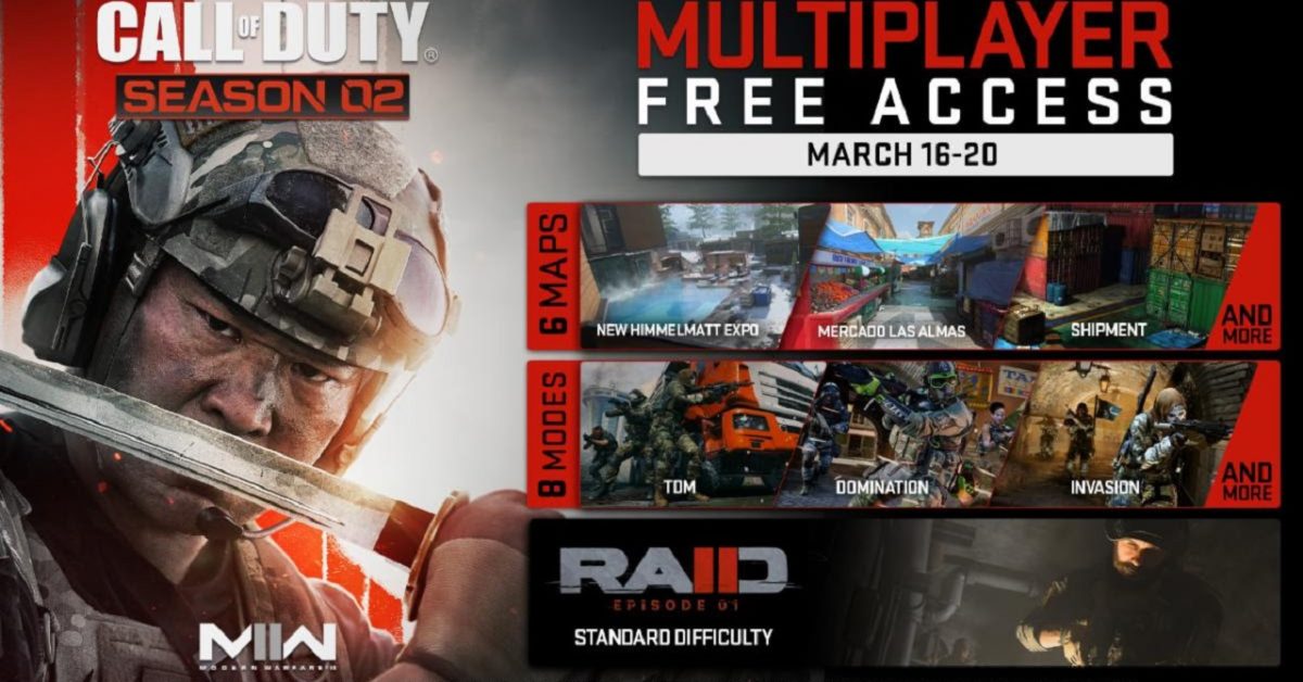 Call Of Duty: Modern Warfare II To Hold Five-Day Free Weekend - Vimarsana News