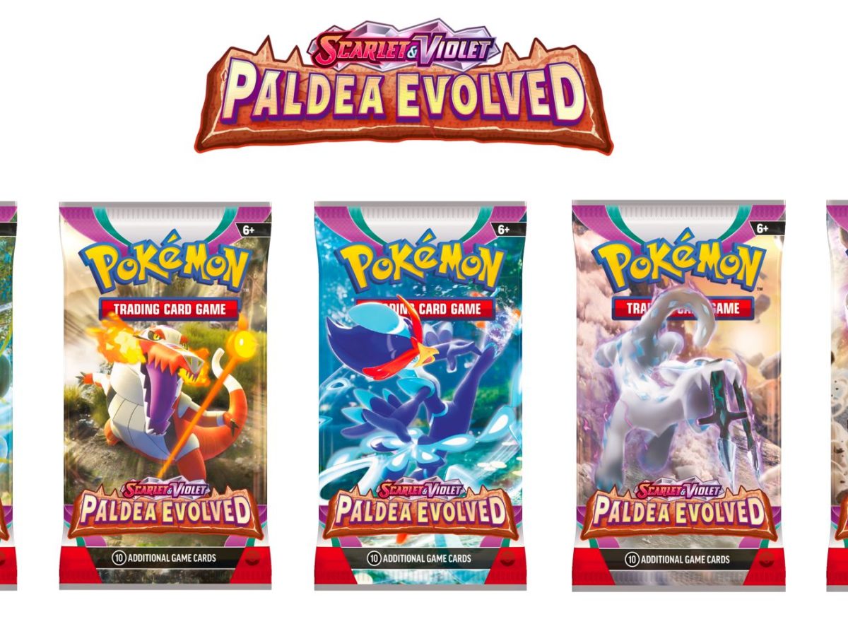 Paldea Evolved Pokemon TCG Booster Pack COMPLETE ART SET - 5 Packs