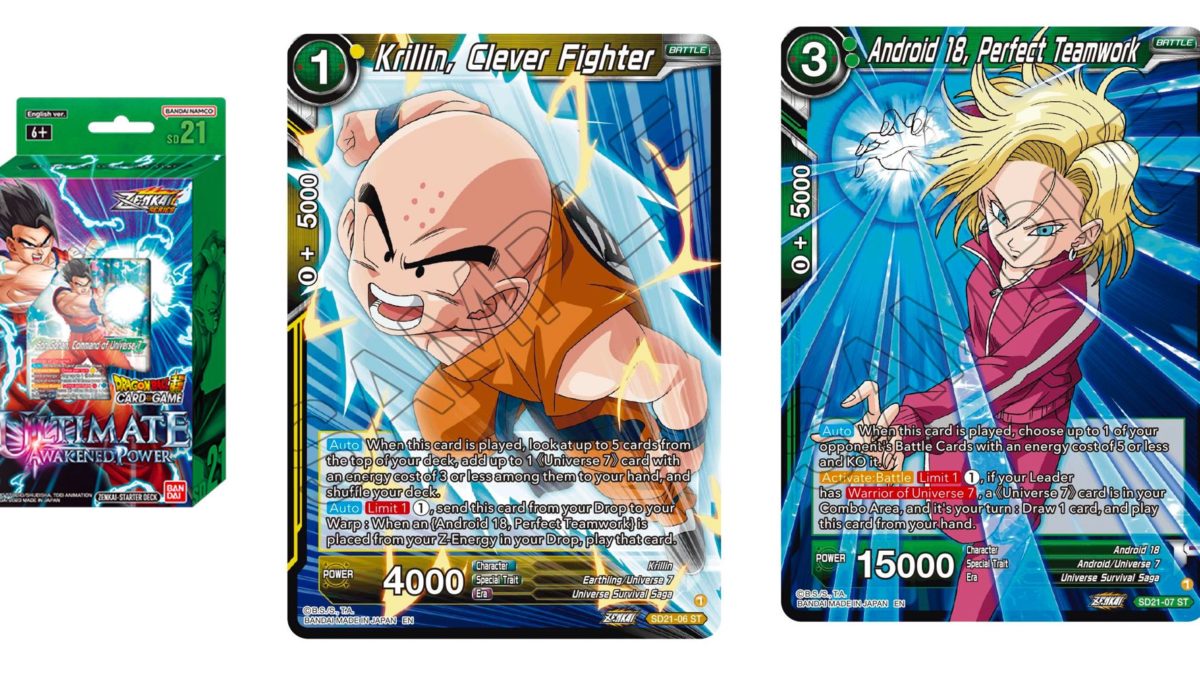 Dragon Ball Super Previews Power Absorbed: Deck 18 & Krillin