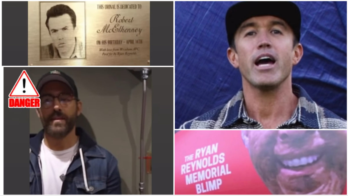 Ryan Reynolds gifts Wrexham co-owner Rob McElhenney urinal for birthday
