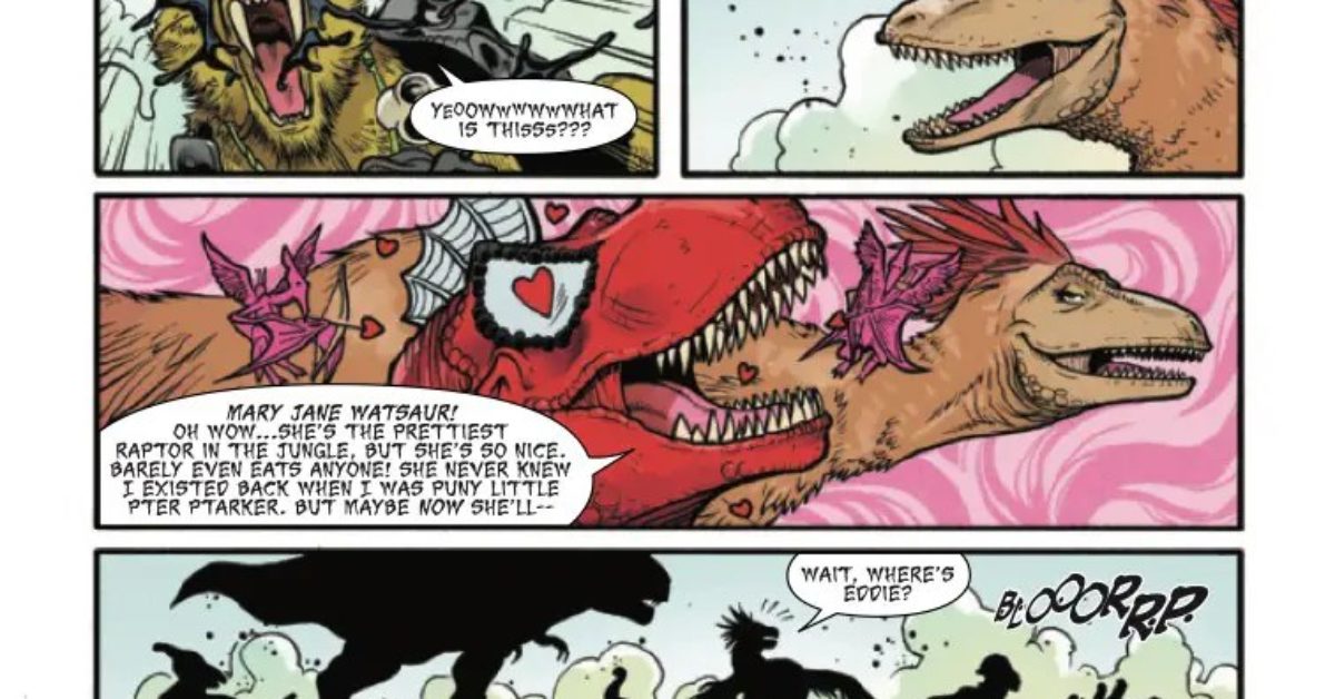 Fringe of Spider-Verse #1 Preview: Spider-Rex vs. Venomsaurus