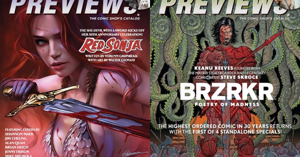 Red Sonja & Keanu Reeves On Diamond Previews Covers Next Week - Vimarsana News