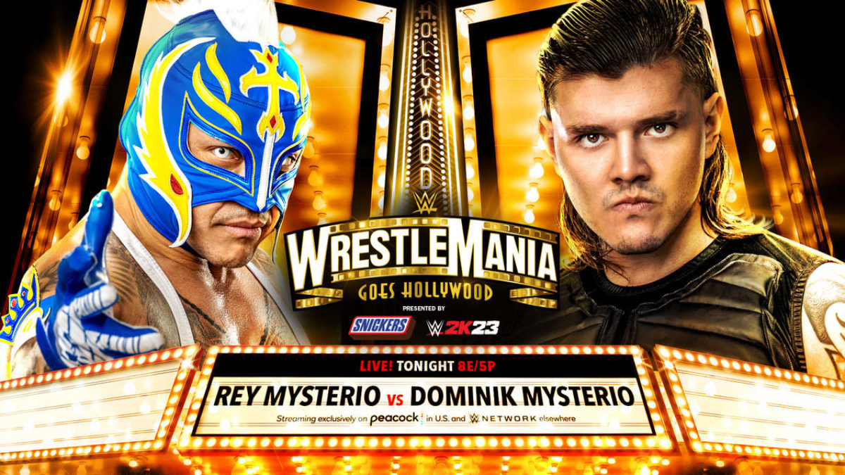 Full match card graphic for tonight's Wrestlemania 39: Night 2 (4