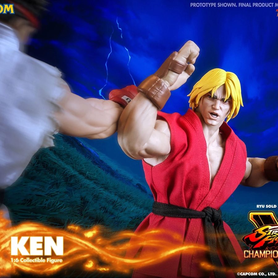 IconiQ Studios Debuts New Street Fighter 1/6 Figure with Ken Masters