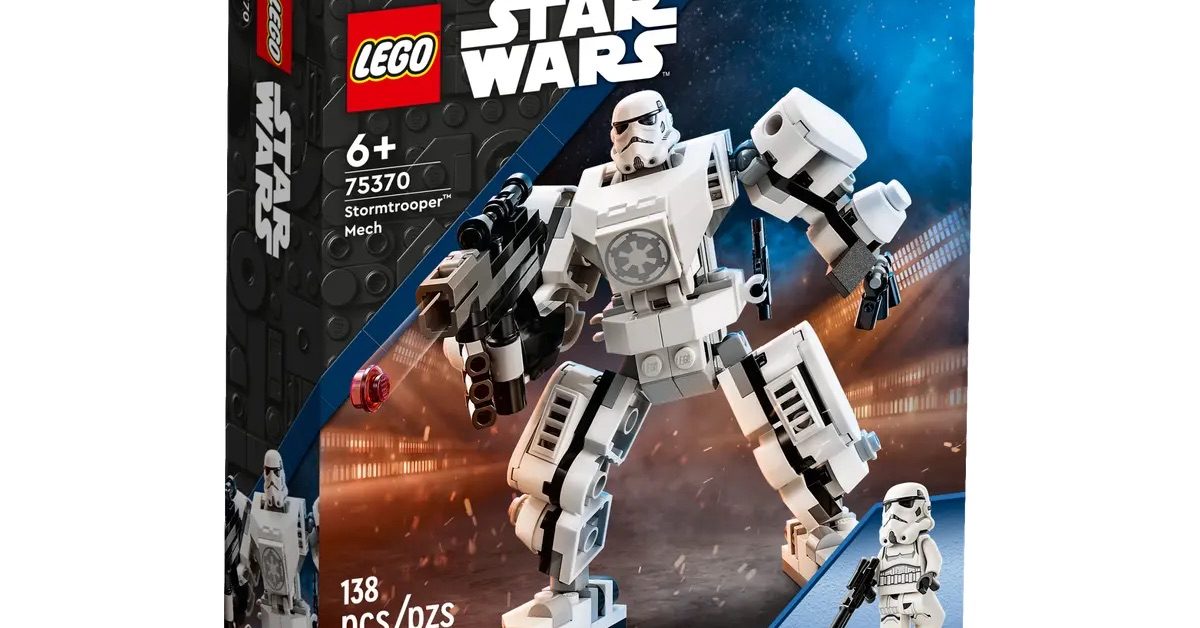 Suit Up and Take Aim with Star Wars Stormtrooper Mech Set from LEGO