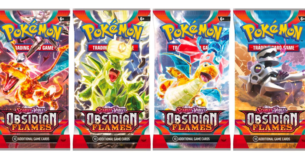 Pokémon TCG Reveals Pack Art For Scarlet & Violet – Obsidian Flames