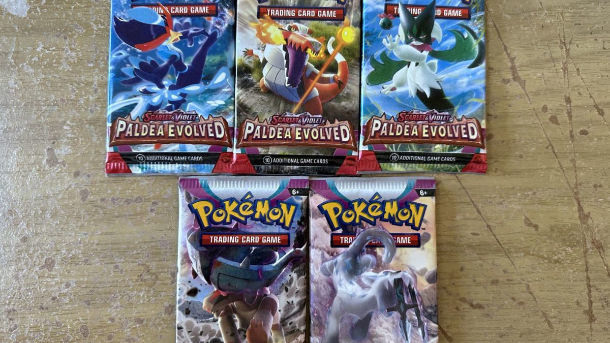 Paldea Evolved Pokemon TCG Booster Pack COMPLETE ART SET - 5 Packs