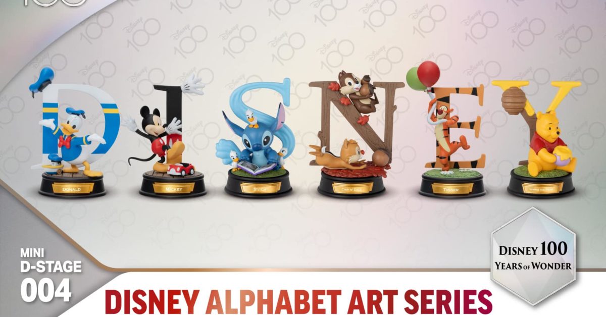 Disney 100 PIXAR ALPHABET ART 6体セット✨希少✨ Disney 100 Years of Wonder: Pixar Alphabet Art Series MDS