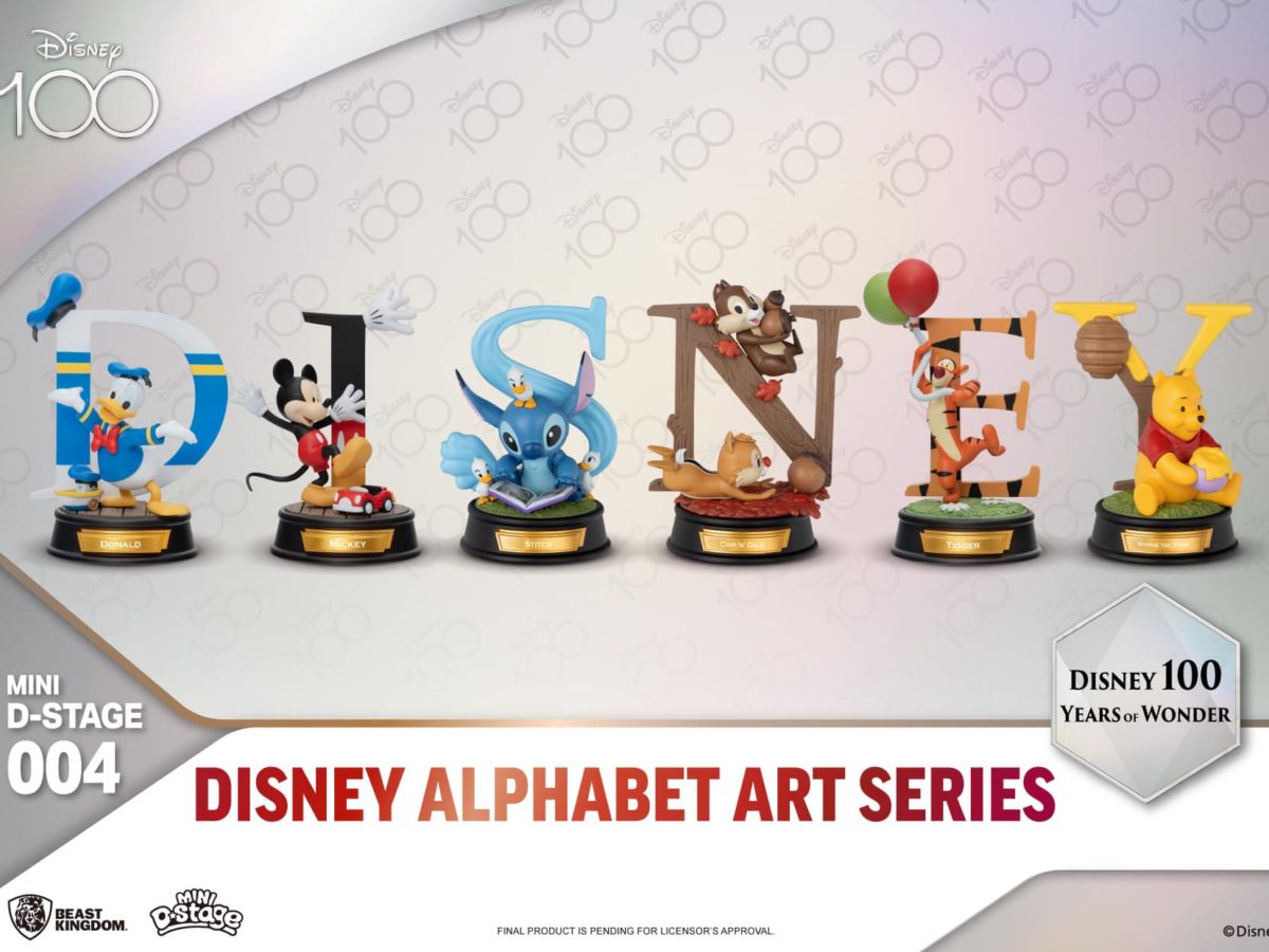 Beast Kingdom Debuts New Disney 100 Art Letters Statue Set