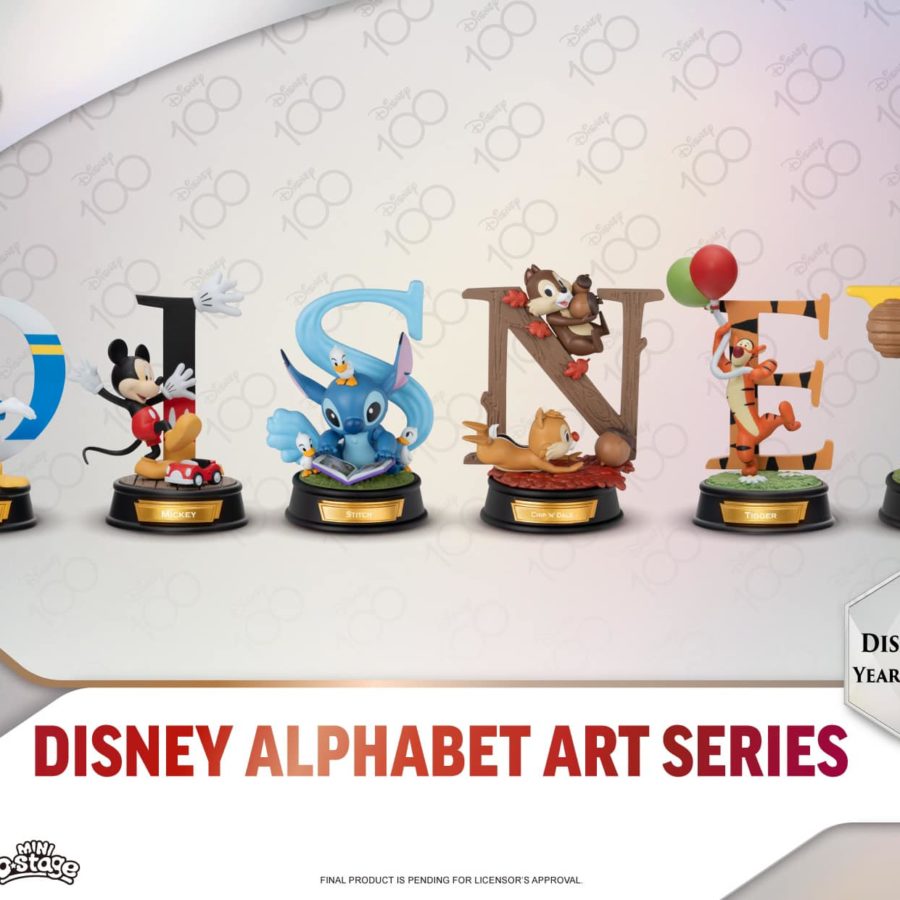 Disney 100 PIXAR ALPHABET ART 6体セット✨希少✨ Beast-Kingdom USA | Mini Diorama Stage-003-Disney 100 Years of