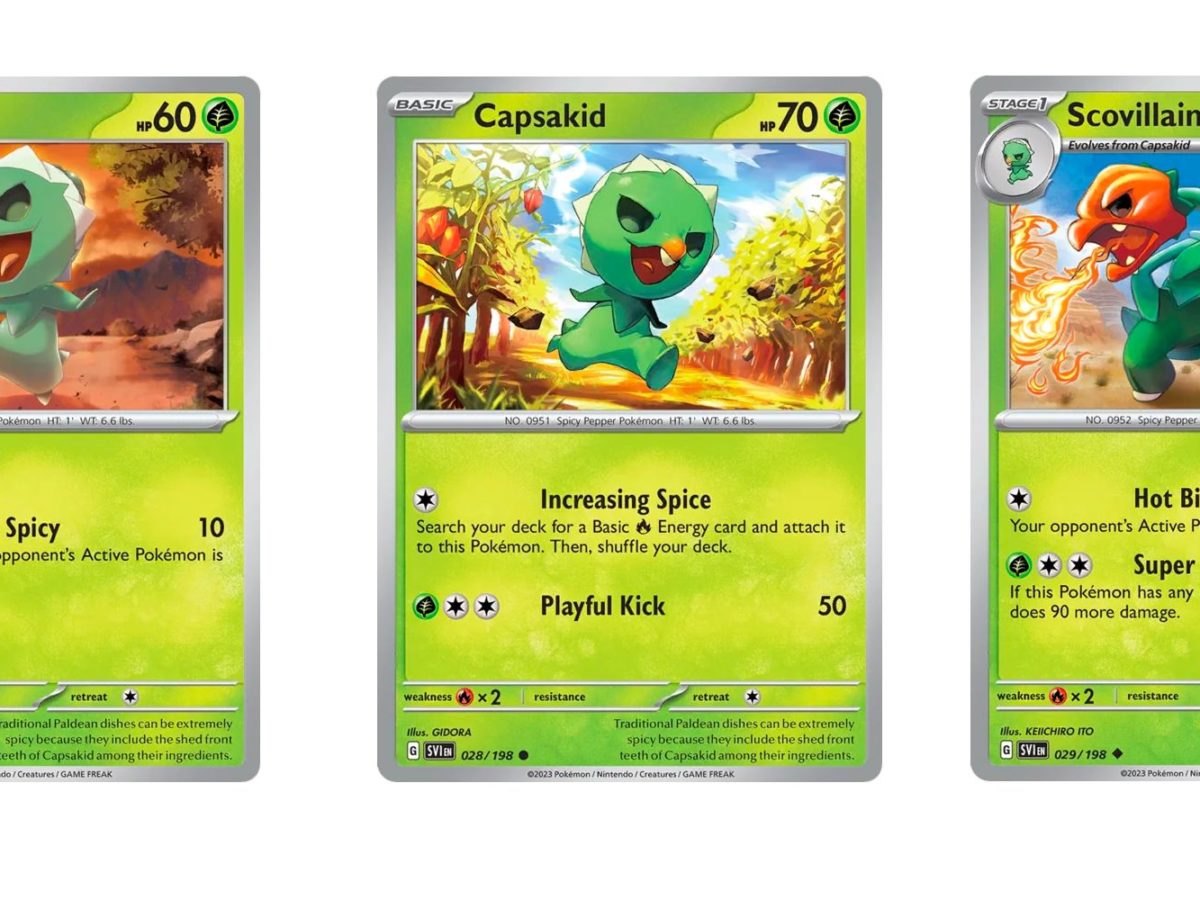 The Cards of Pokmon TCG: Scarlet & Violet Part 6: Capsakid Line
