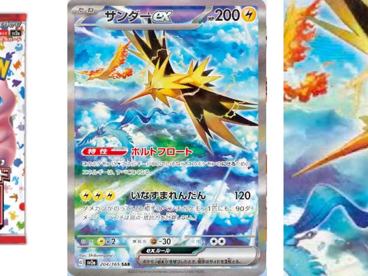 Pokemon TCG 151 Zapdos EX SAR AA ALT ART PSA / Single Display