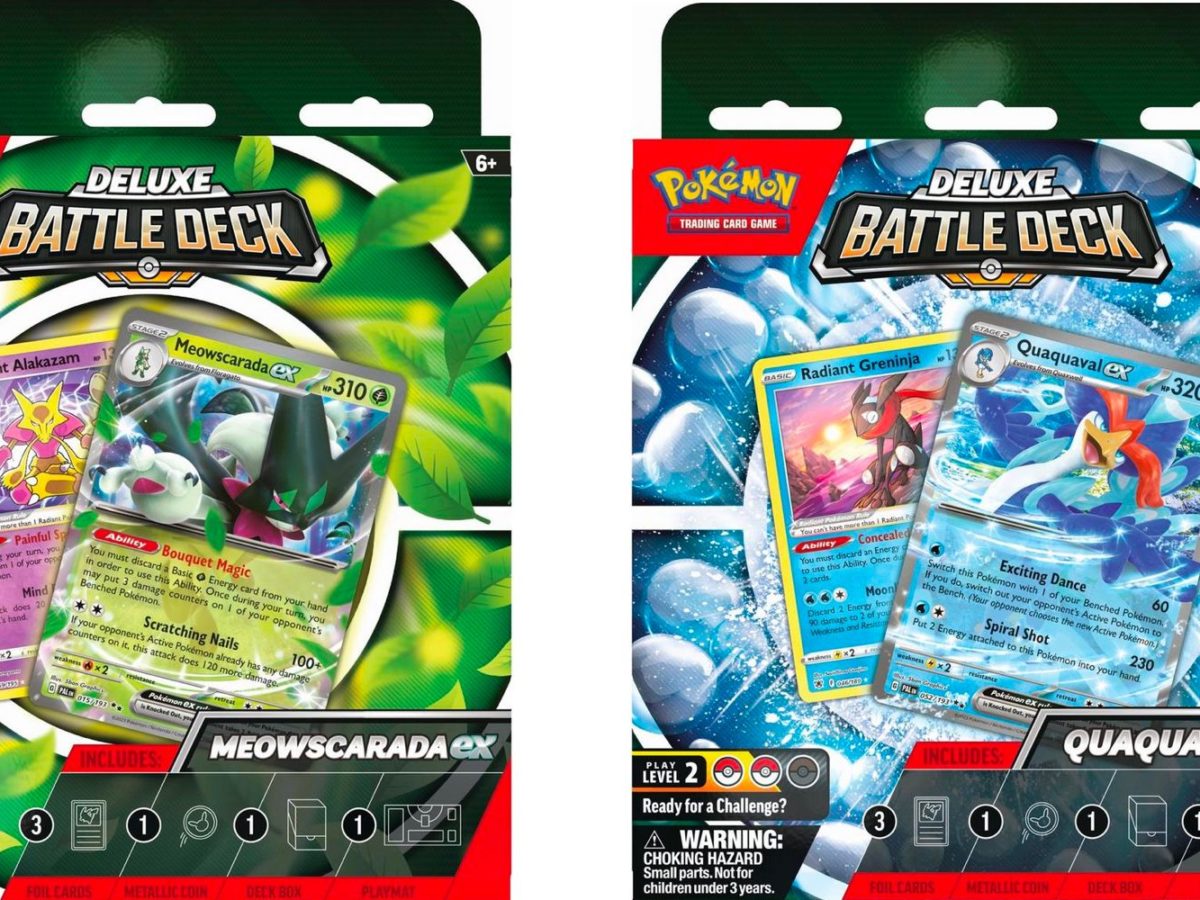Quaquaval & Meowscarada Ex Get Pokmon TCG Deluxe Battle Decks