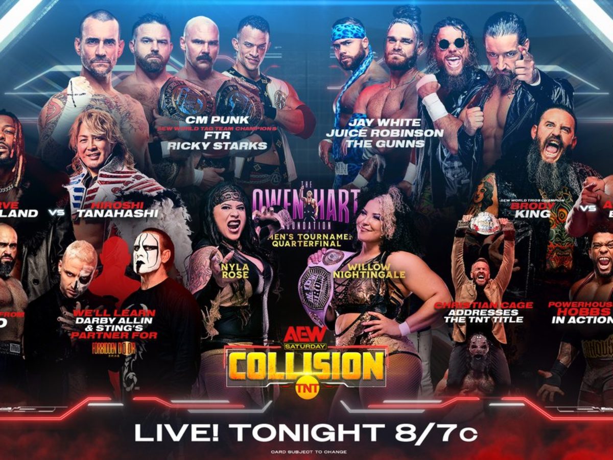 All Elite Wrestling on X: TONIGHT Saturday Night #AEWCollision