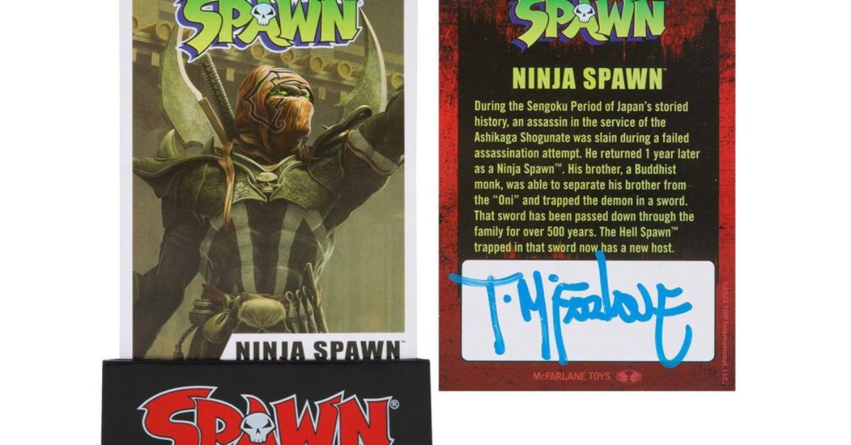 McFarlane Toys Reveals Exclusive Autographed Ninja Spawn Figure