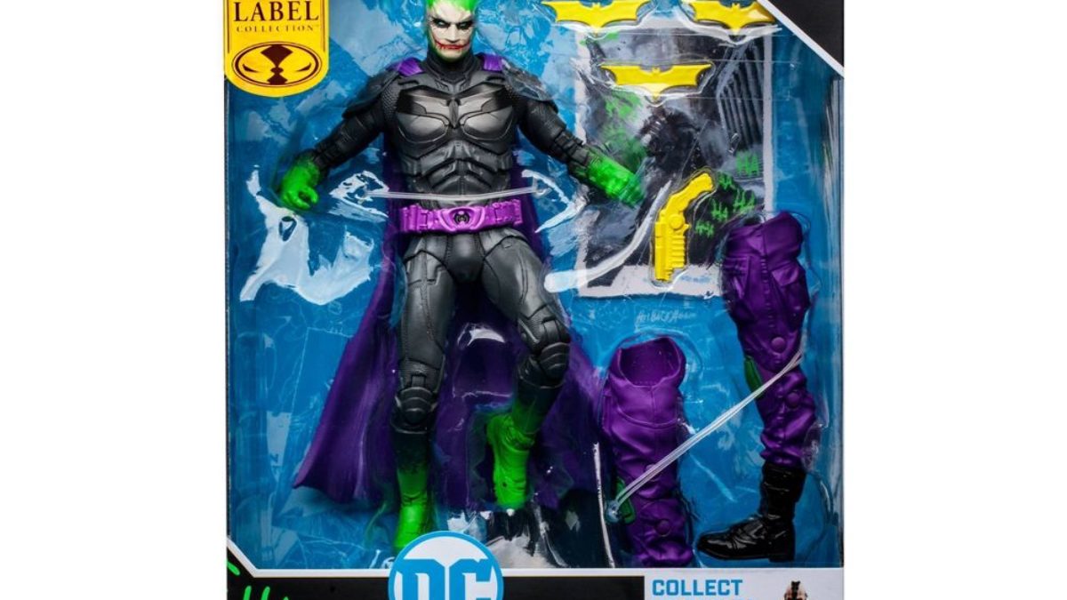 BATMAN THE JOKER フィギュア The Dark Knight Jokerized Batman Revealed by McFarlane Toys