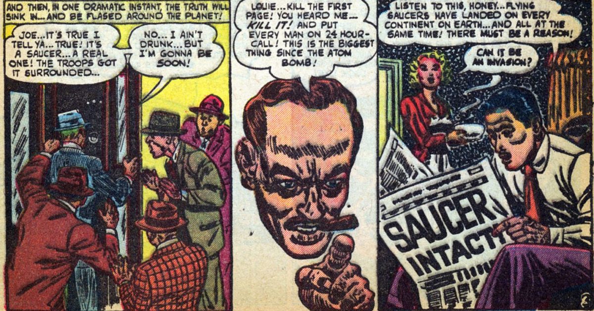 Auctioning John Romita’s Startling Menace #6 with an Unexpected Martian Invasion