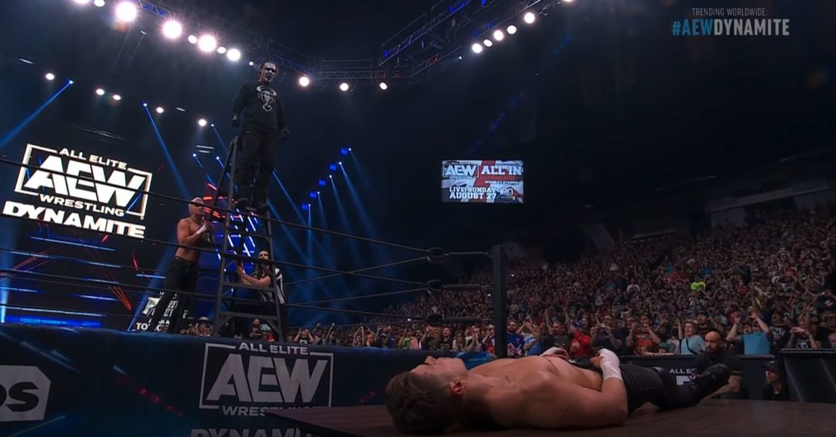 Sting Disrespects WWE With Dive Off Ladder on AEW Dynamite - Vimarsana News