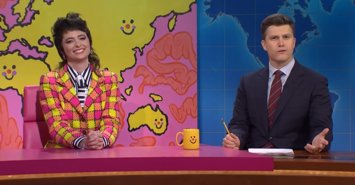 Highlights from Weekend Update S48 include Che/Jost Prank and Sarah News