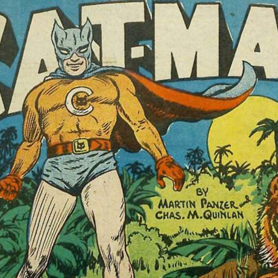 Charles Quinlan's Spectacular Work on Cat-Man Comics #1, at Auction