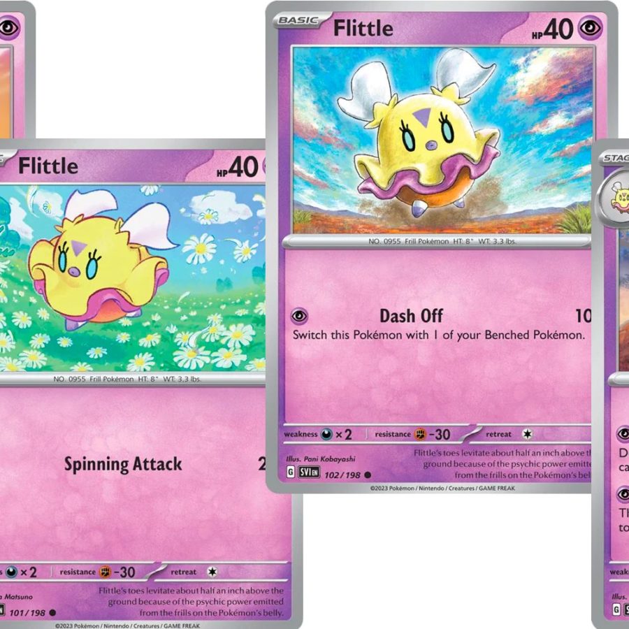 pokemon flittle card 2023 - sv4a - 093/190 - Flittle