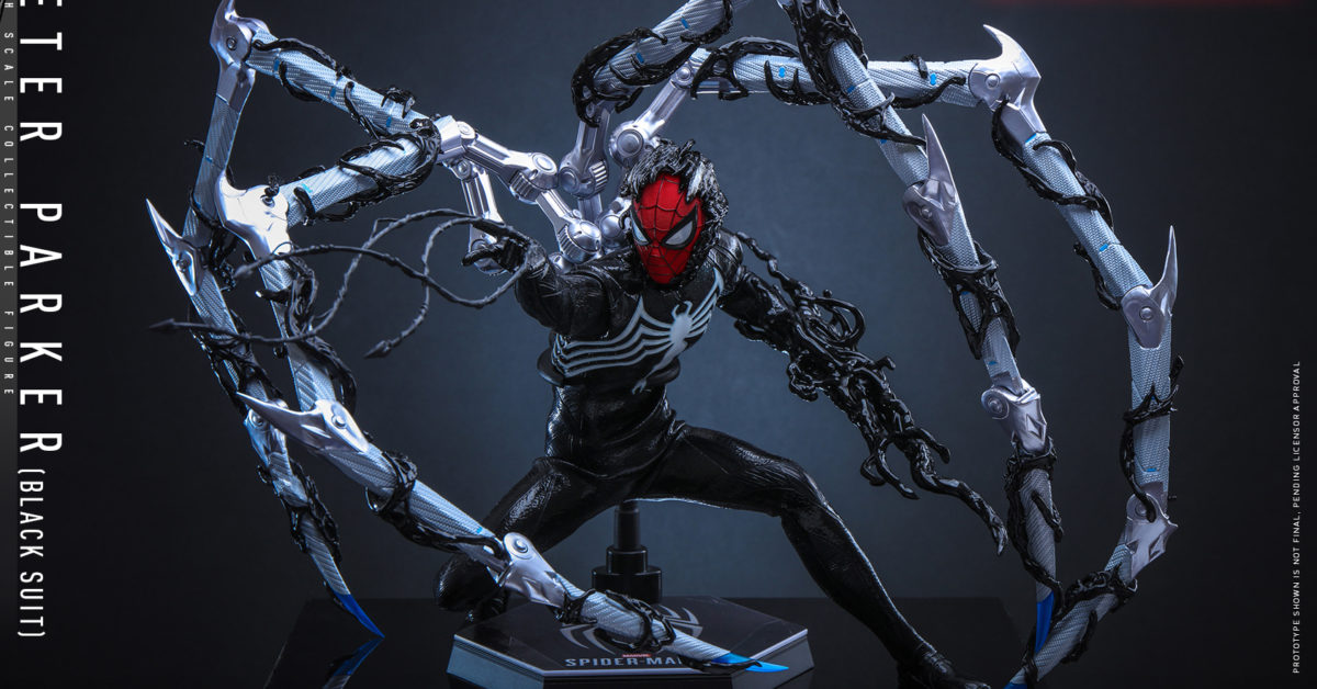 Hot Toys Unveils Marvel’s Spider-Man 2 Black Suit 1/6 Scale Figure