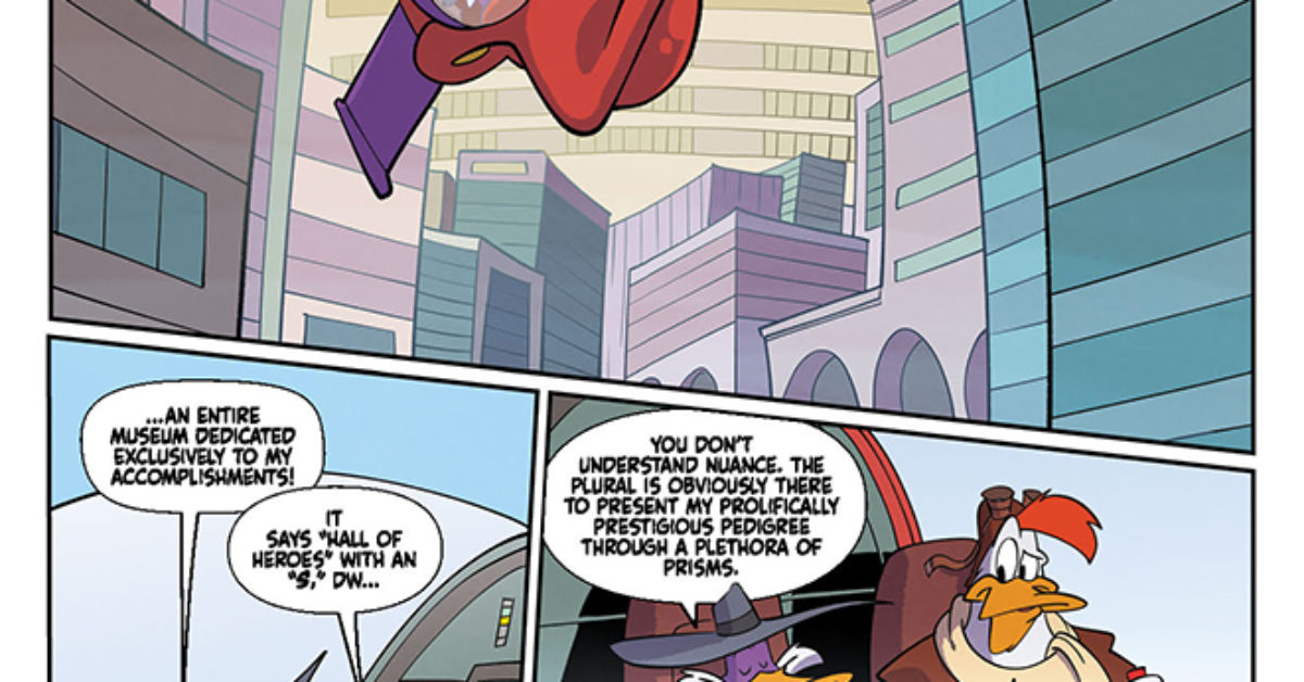 The Integration of Darkwing into the Justice Ducks