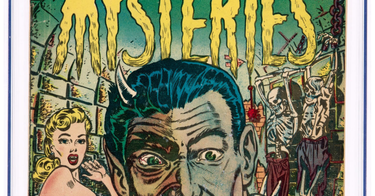 Pulp-Inspired Pre-Code Horror of Strange Mysteries #8, up for Auction Pulp-Inspired Pre-Code Horror of Strange Mysteries #8, up for Auction