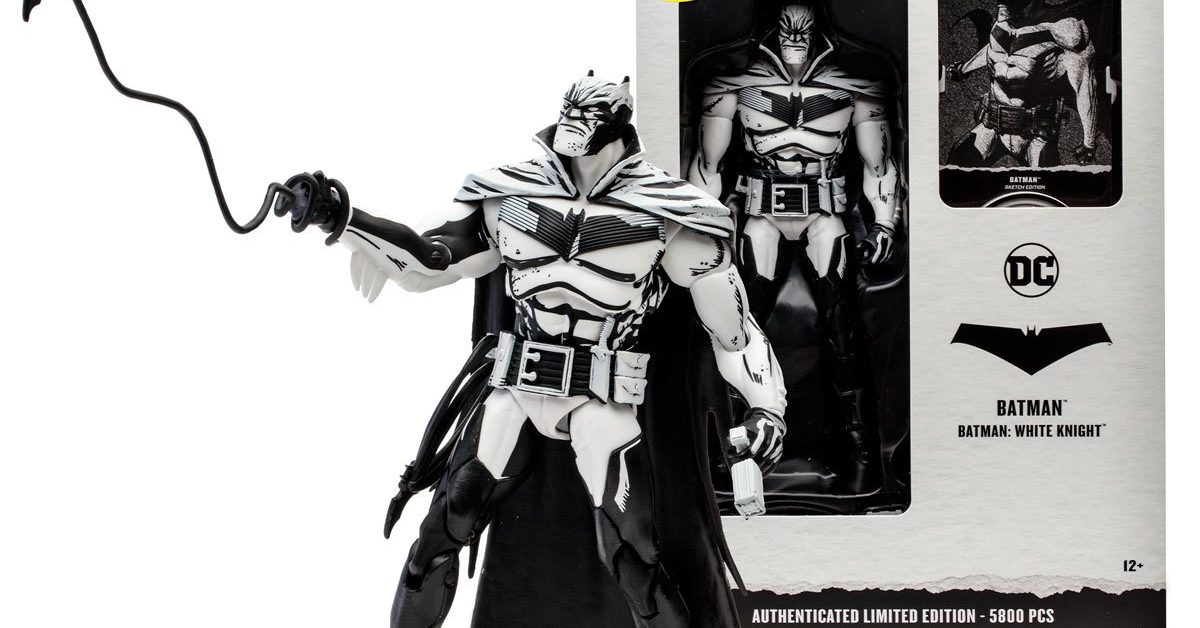 Batman: White Knight Sketch Edition Figure Revealed by McFarlane