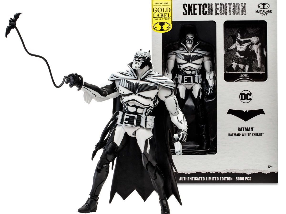 McFarlane Toys バットマン ホワイトナイト スケッチエディション Batman: White Knight Sketch Edition Figure Revealed by McFarlane