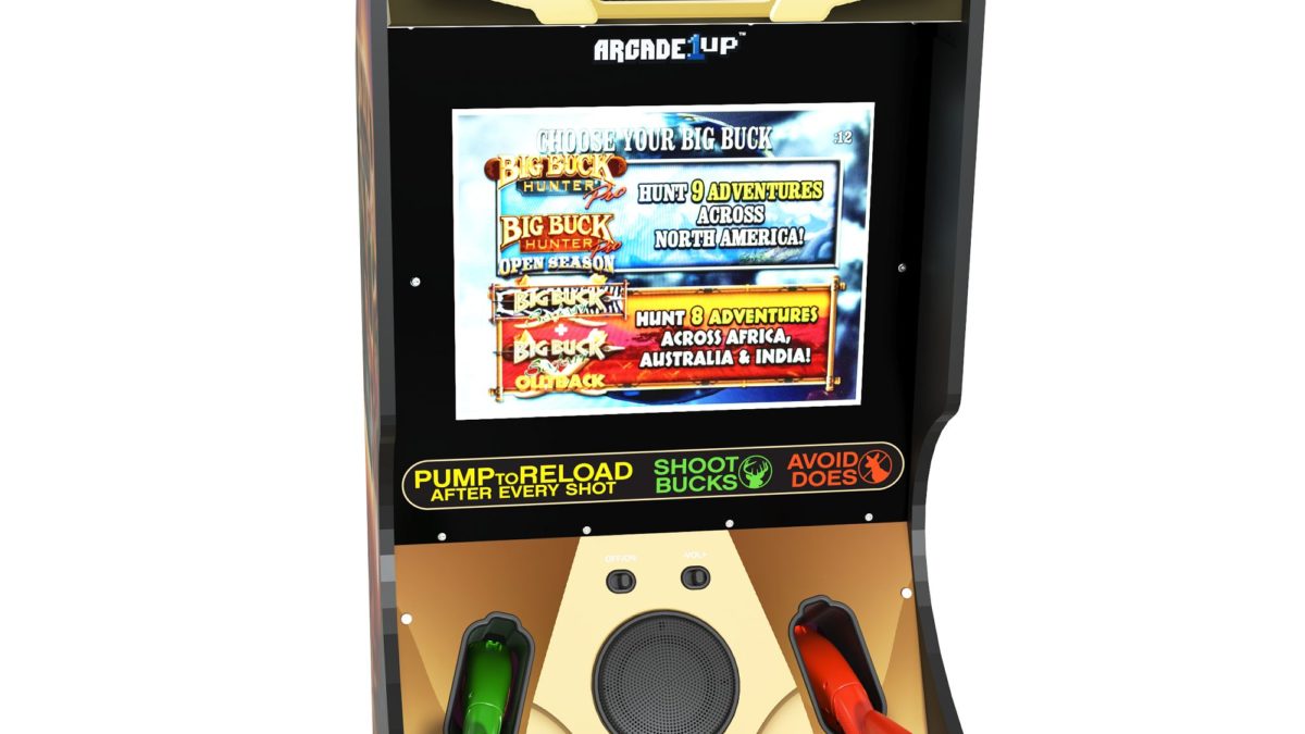 Arcade1Up Big Buck Hunter Pro Deluxe Arcade Machine Video Game Shooter 2  Player