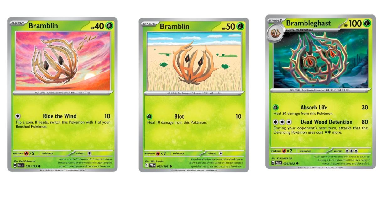 The Cards Of Pokémon TCG: Paldea Evolved Part 5: Bramblin Line