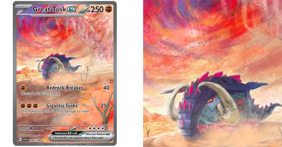 Cards Of Pokémon TCG: Scarlet & Violet Pt 63: Great Tusk Illustration
