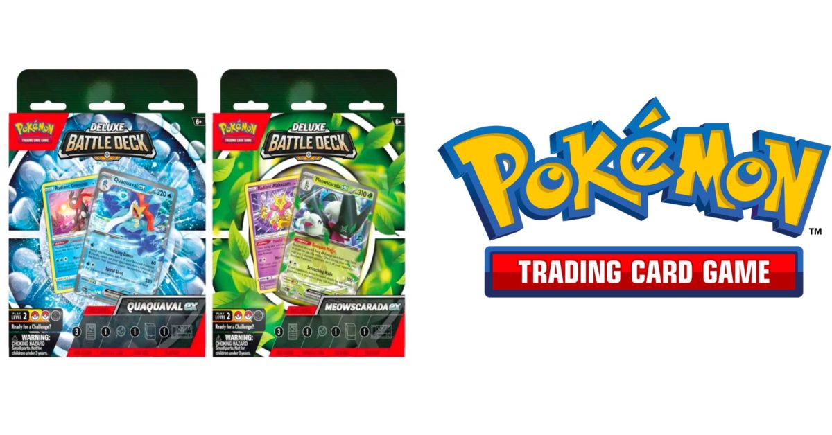 Pokémon TCG: Meowscarada Ex & Quaquaval Ex Decks Drop On Friday