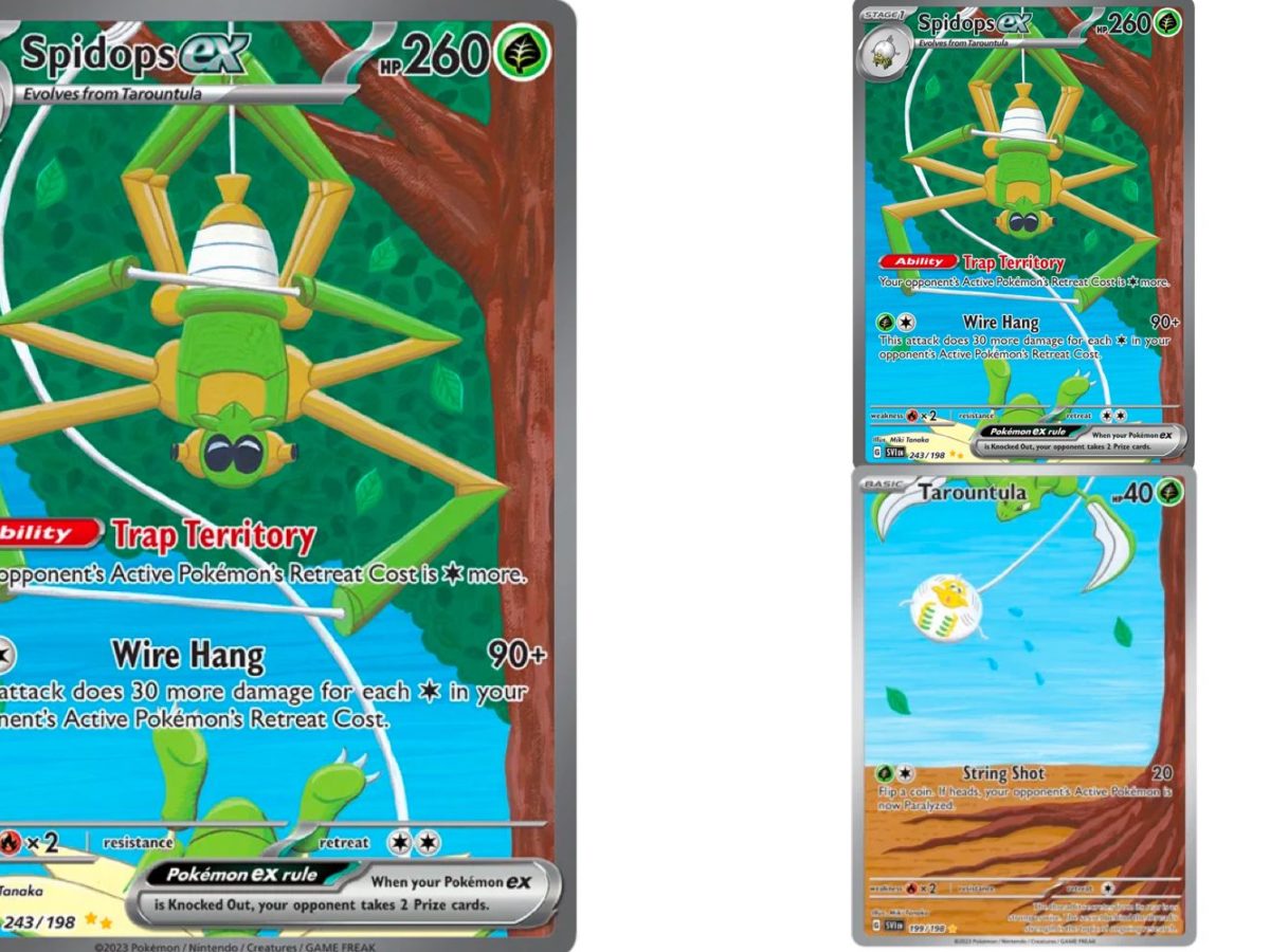 Cards Of Pokmon TCG: Scarlet & Violet Part 60: Spidops Illustration