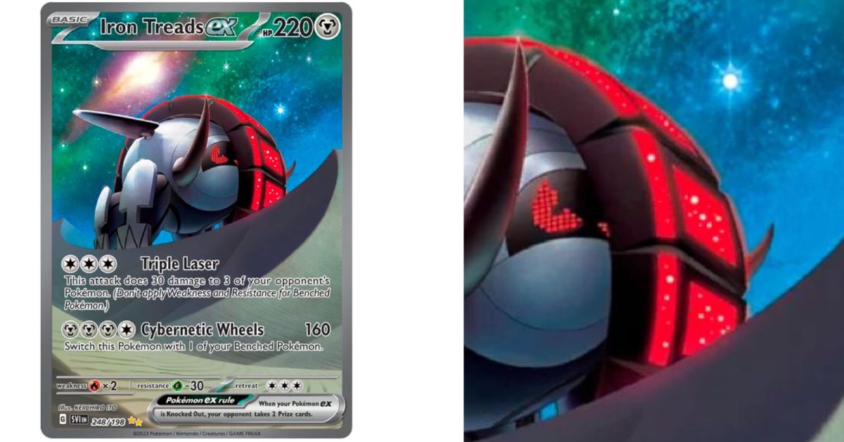 Cards of Pokémon TCG: Scarlet & Violet Pt 65: Iron Treads Illustration