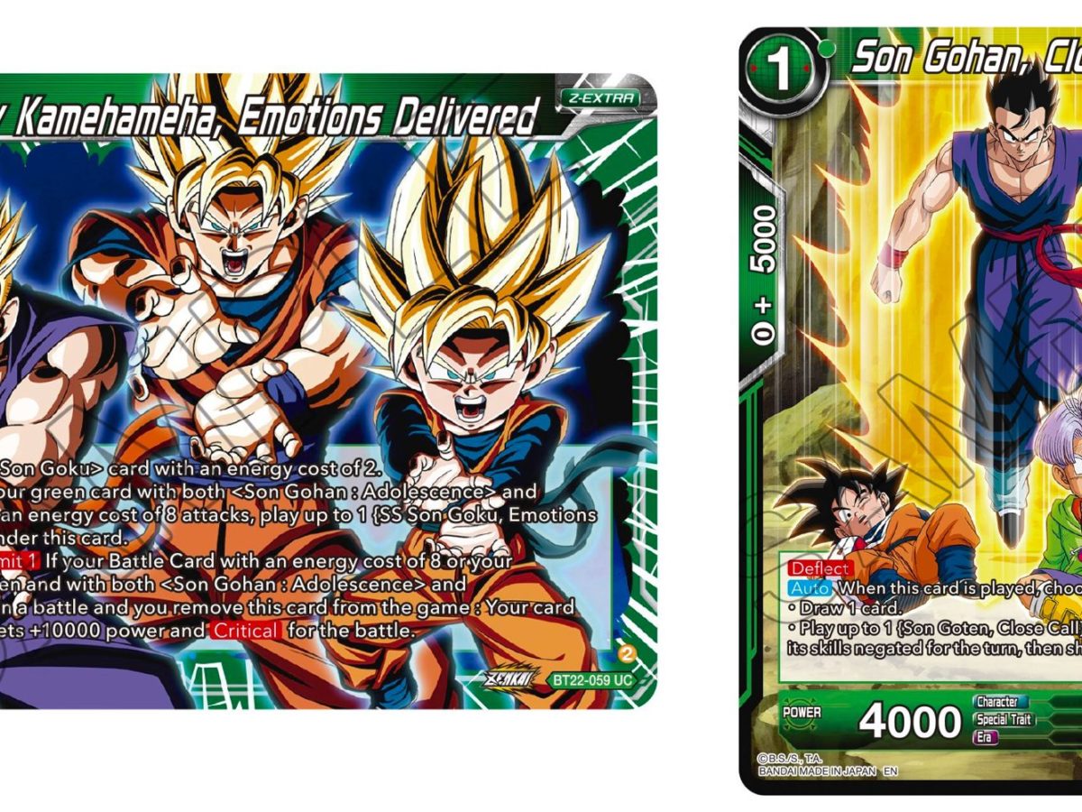 Dragon Ball Super Reveals Critical Blow: Goten & Gohan Super Rares