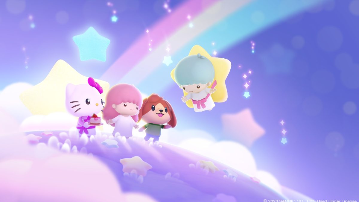 Sanrio characters MY MELODY and KUROMI Join Merge Fantasy Island