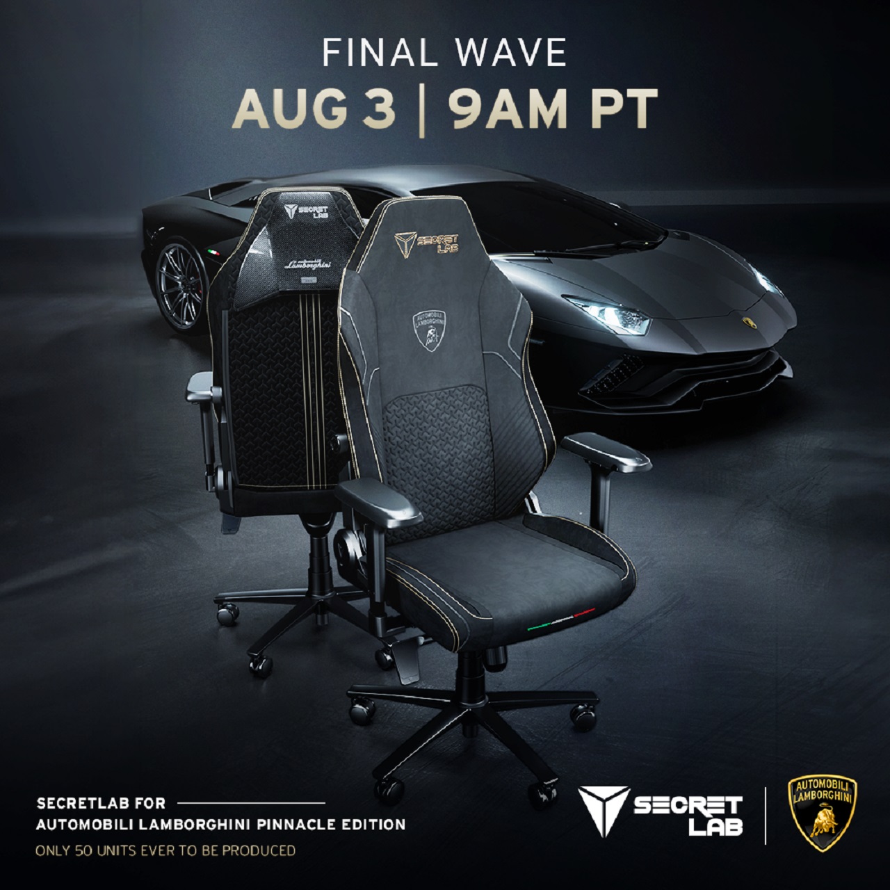 SecretLab обявява финалната вълна от игрален стол Lamborghini