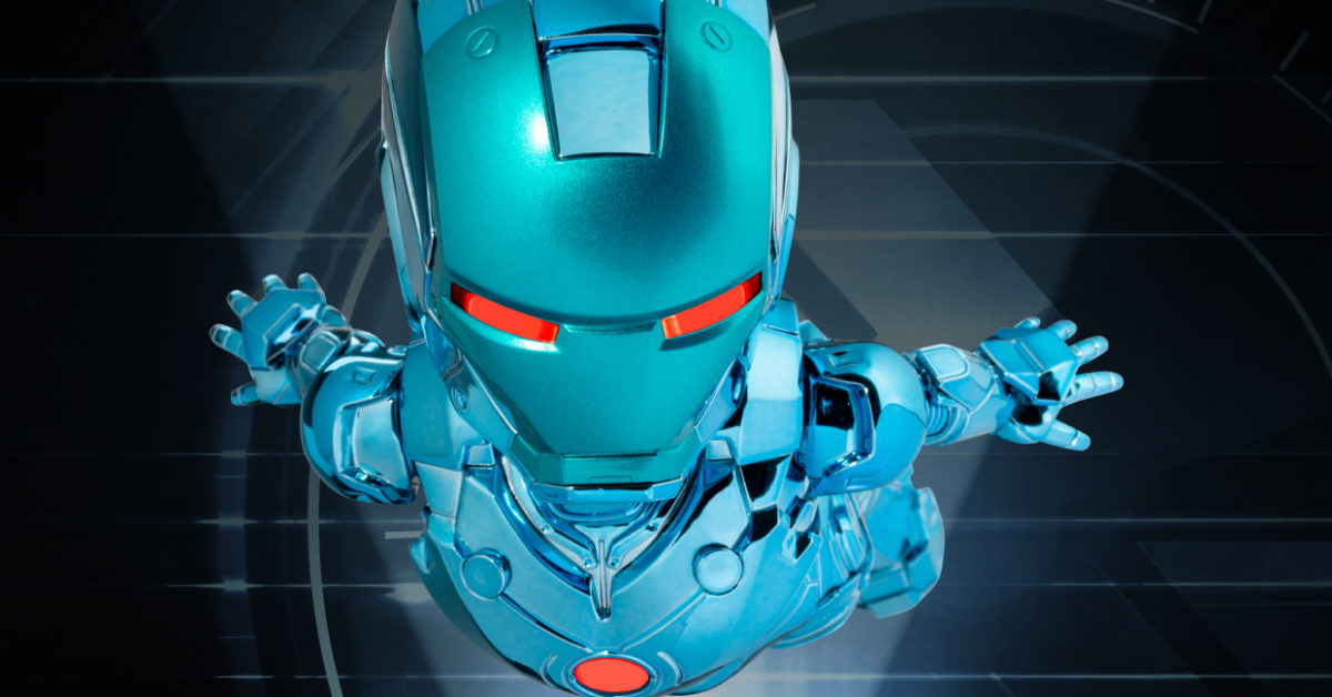 Iron Man Levitates with His New Stealth Suit EAA from Beast Kingdom 