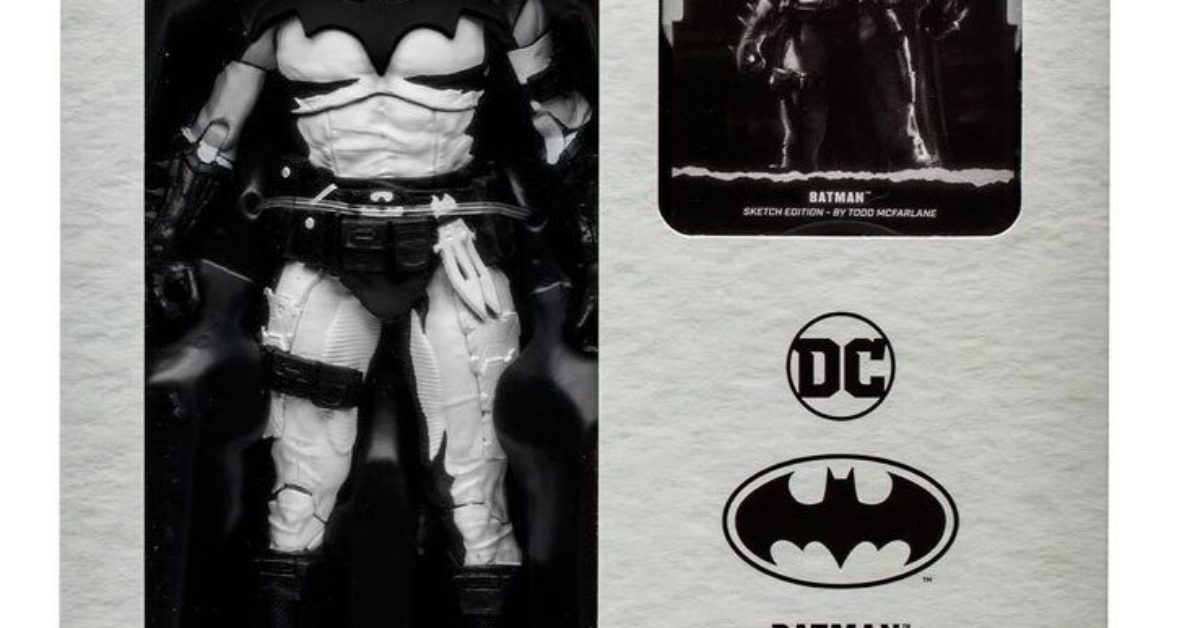 Batman by Todd McFarlane Sketch Edition Gold Label Figure Revealed