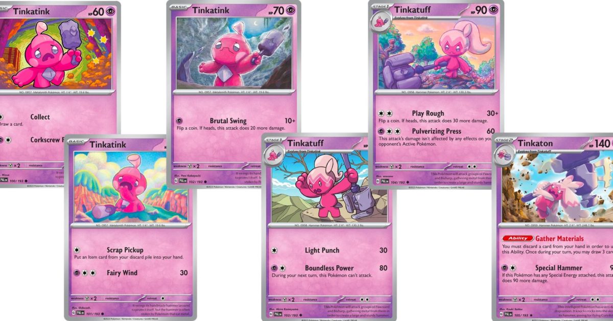 The Cards Of Pokémon TCG: Paldea Evolved Part 23: Tinkatink Line