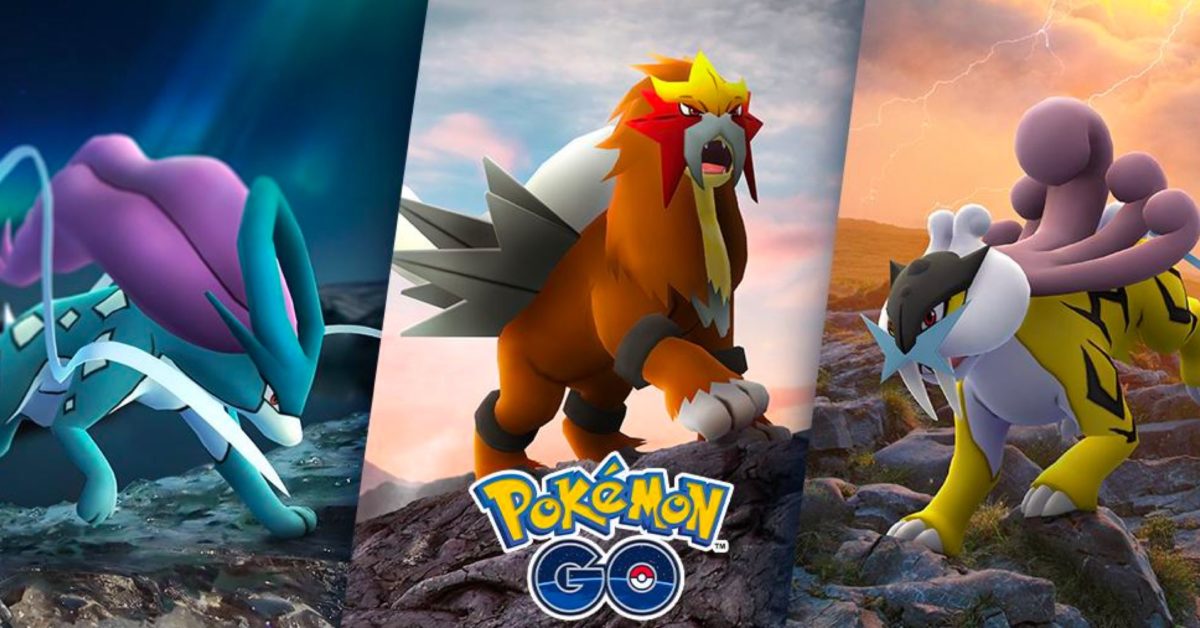 Pokemon Go Adds Gen 2 Legendary Pokemon Raikou, Entei, and Suicune