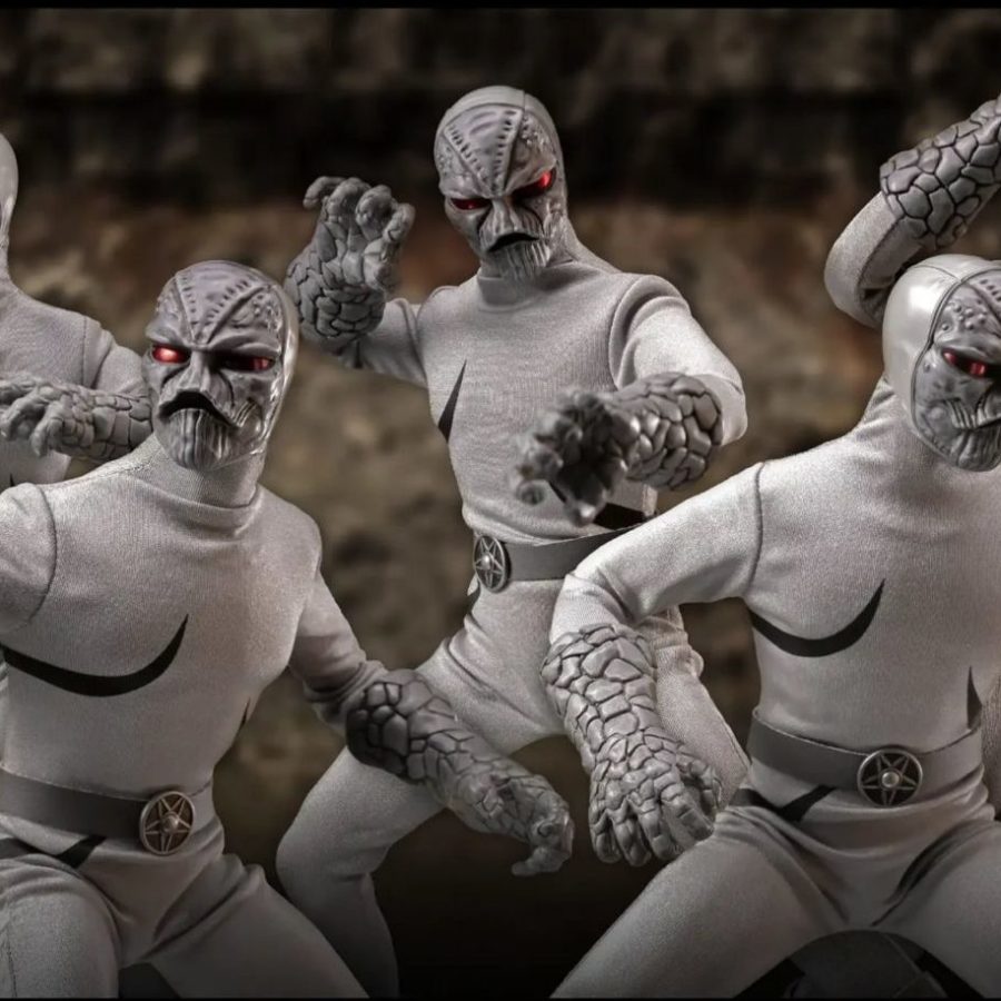 Figurine De Collection Super7 Mighty Morphin Power Rangers Ultimates Putty Patroller Blanc Gris 18 Cm