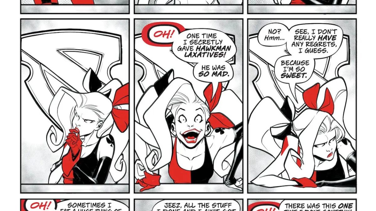 Harley Quinn: Black + White + Redder #3 review