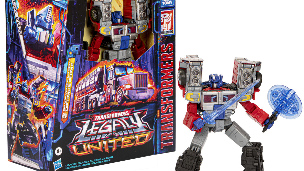 Transformers Legacy United Leader Class G2 Universe Laser Optimus Prime, Action Figure 19 Cm Convertibile