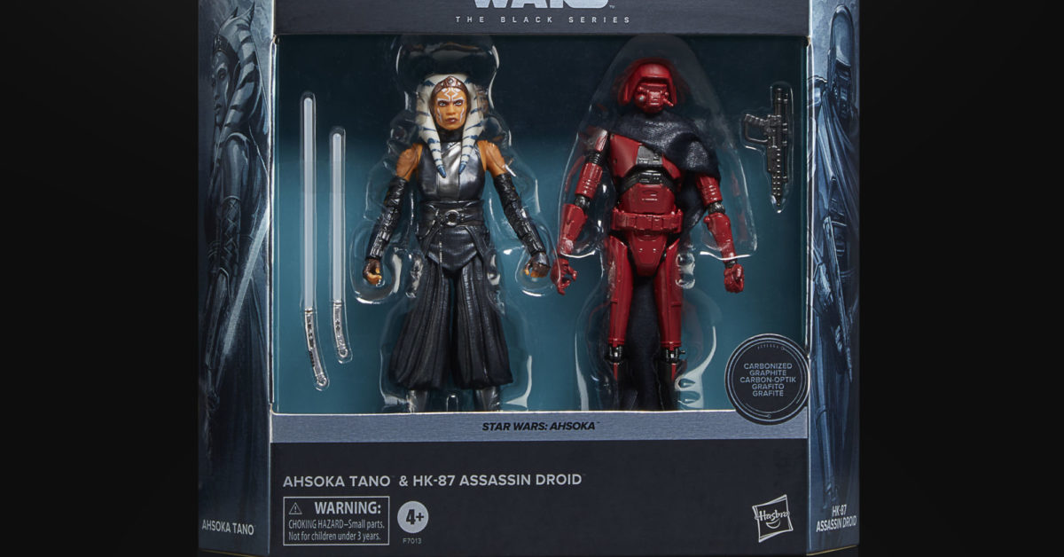 Hasbro Unveils New Star Wars Carbonized 2-Pack with Ahsoka vs. HK-87