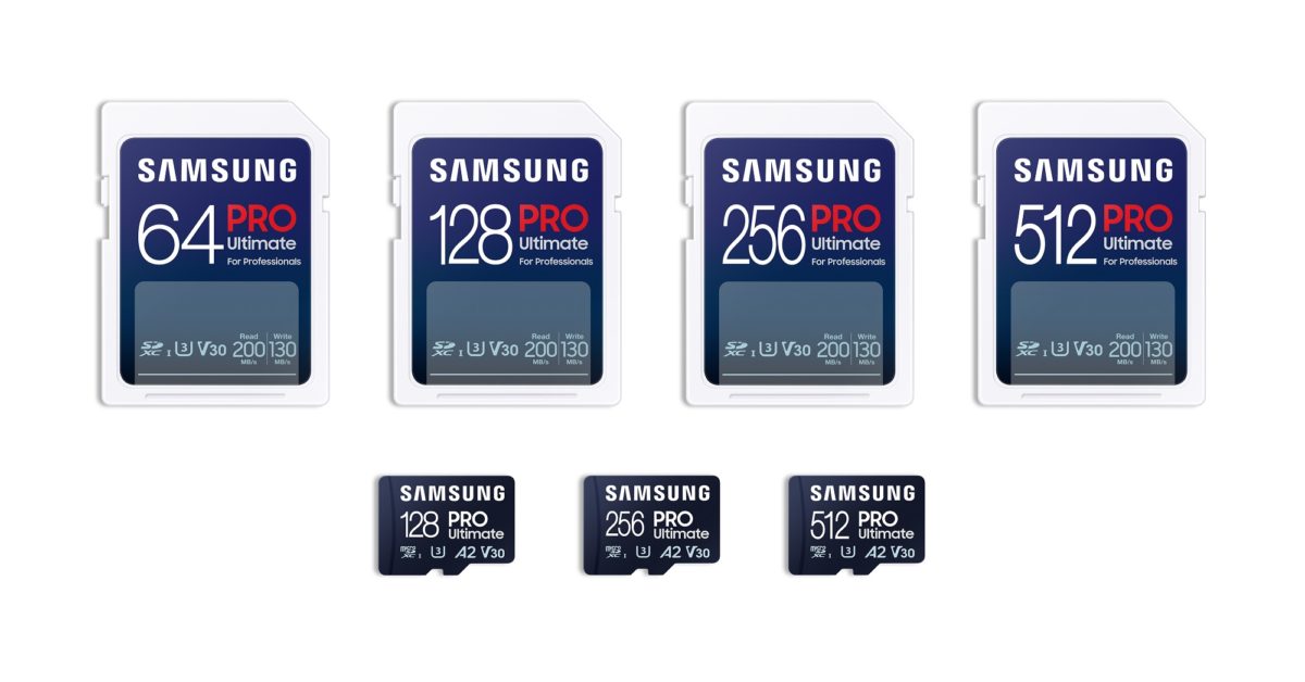 Samsung Announces New Pro Ultimate Memory Cards