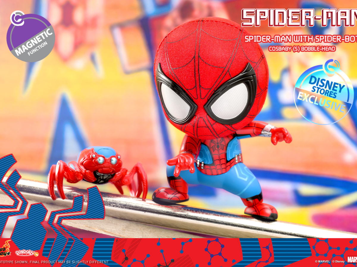 Spider-Man and His Spider-Bot Get A Disney Exclusive Hot Toys Cosbaby